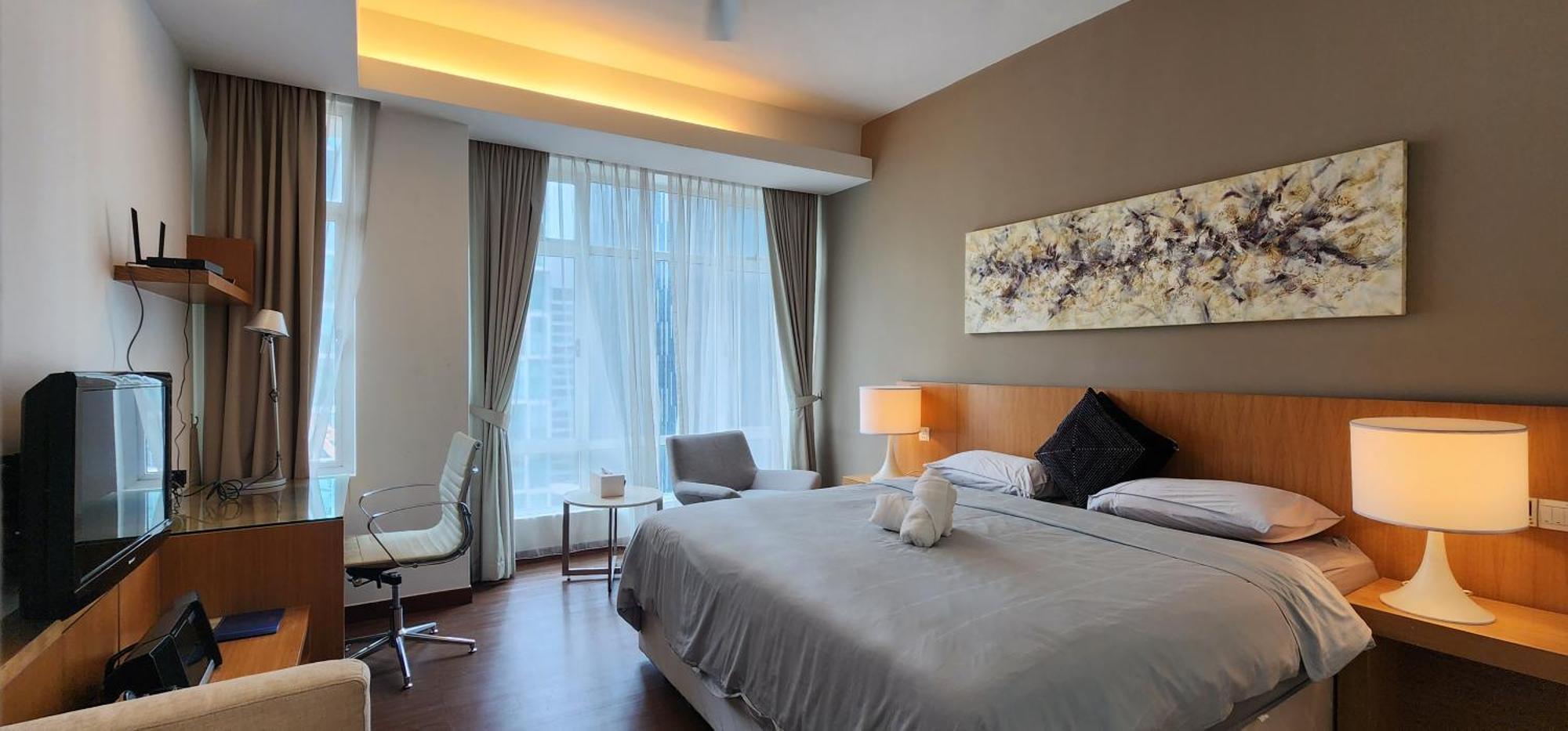 Cozy Super King Bed Studio Walking To Petronas Klcc Kuala Lumpur Exteriör bild