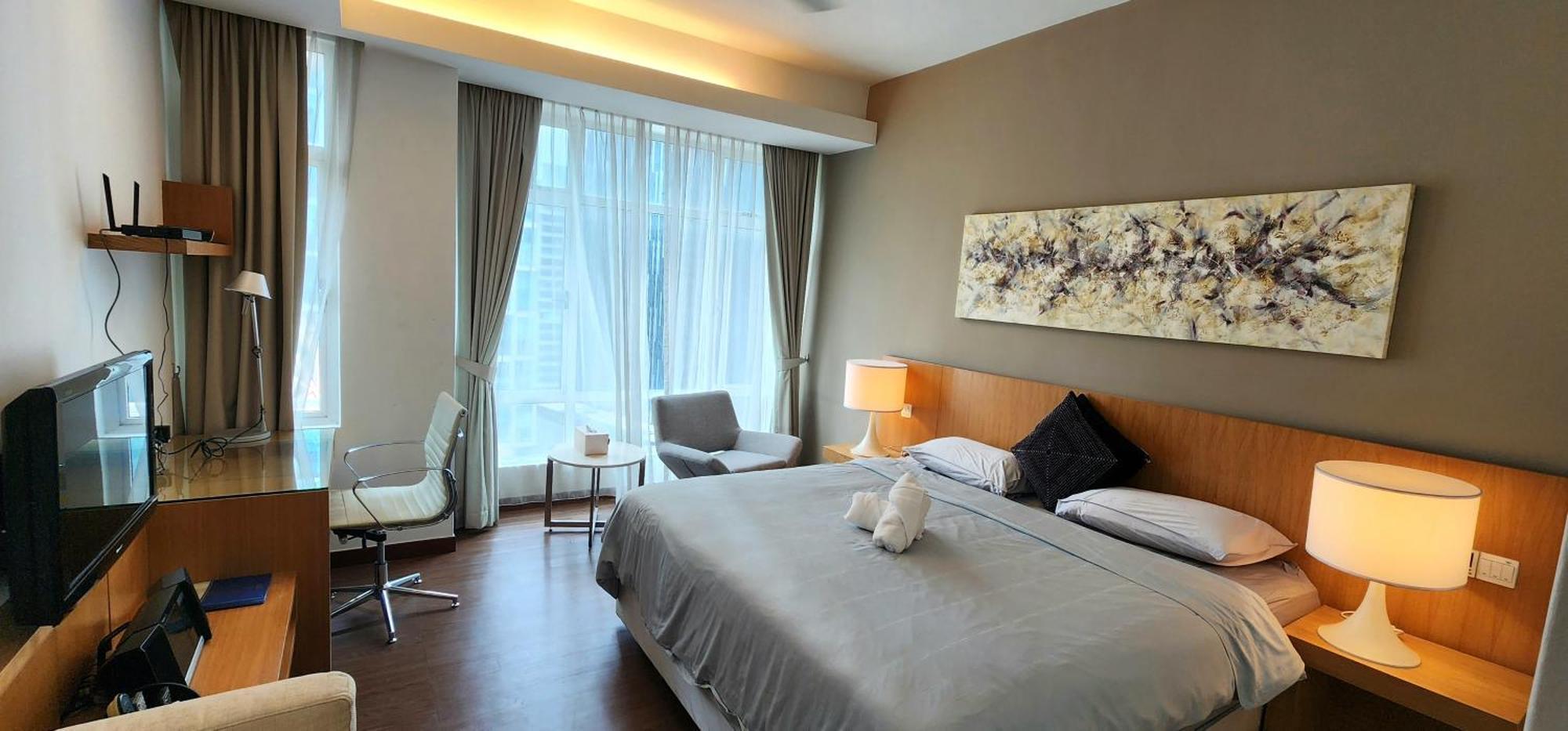 Cozy Super King Bed Studio Walking To Petronas Klcc Kuala Lumpur Exteriör bild